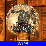 3D Fireworks Decorative Light Bulb - A sparkling accent to your Christmas decorations