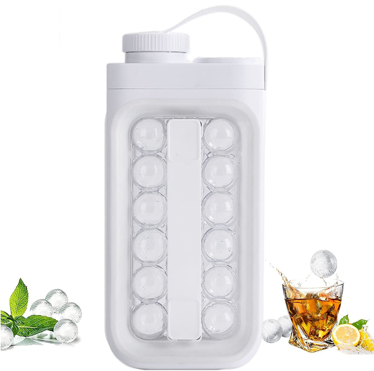 2-in-1 Portable Quick Release Ice Ball Cooler for Summer