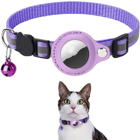 Reflective collar with waterproof cover for Airtag - security &amp; tracking for your pet