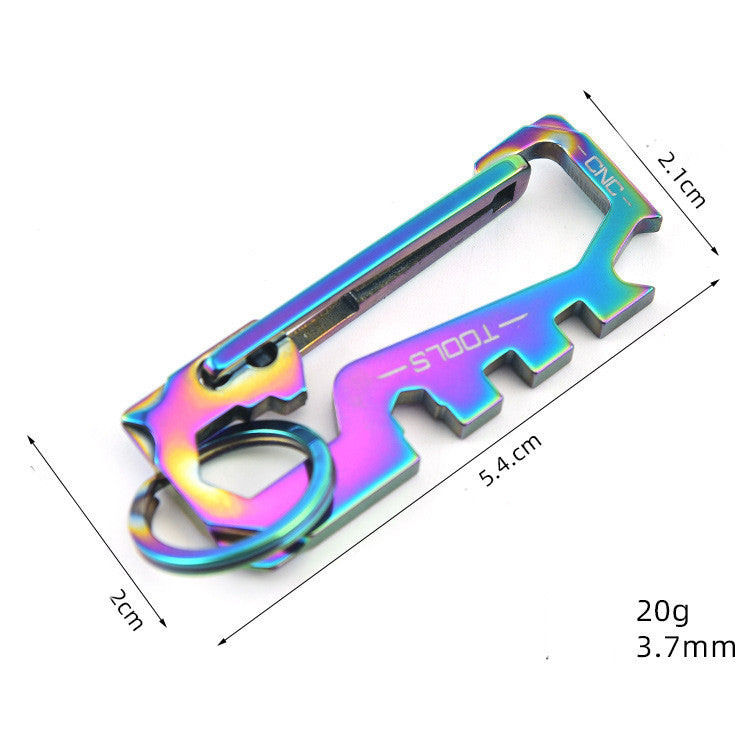 Multifunktionales Edelstahl Schlüsselanhänger-Pendant: Eleganz trifft auf Funktionalität