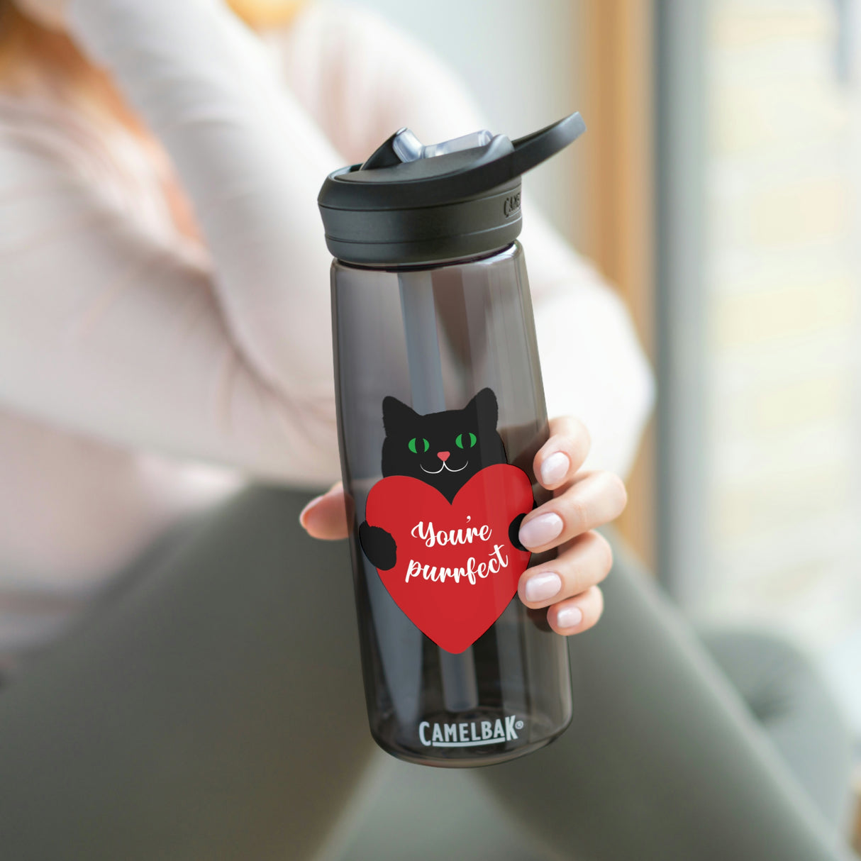 "YOU'RE PURRFECT" beverage bottle