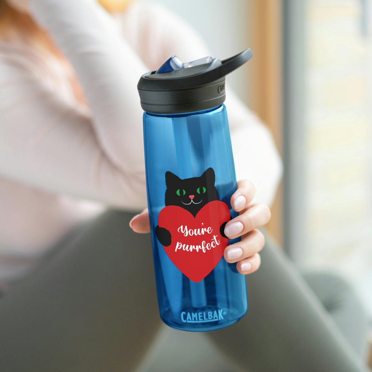 "YOU'RE PURRFECT" beverage bottle