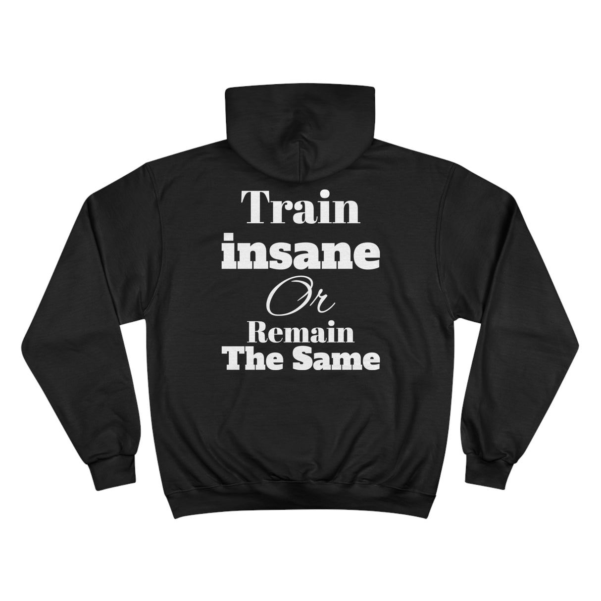 "Train insane OR Remain The Same" -Gym Hoodie